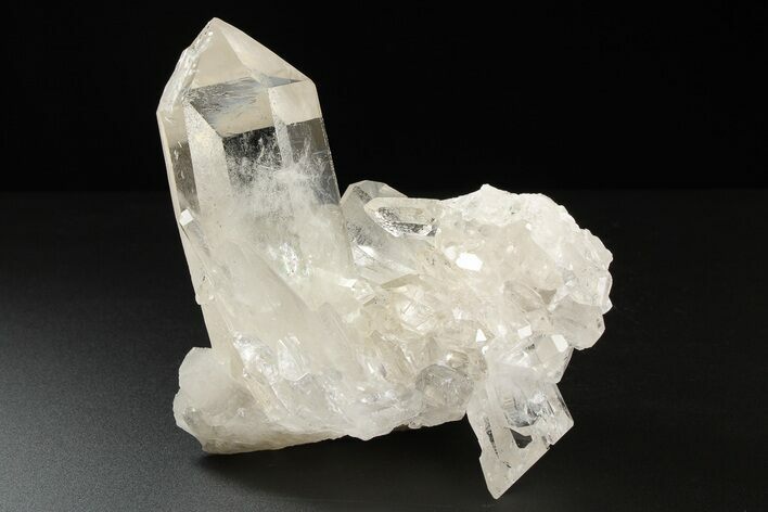 Clear Quartz Crystal Cluster - Brazil #258930